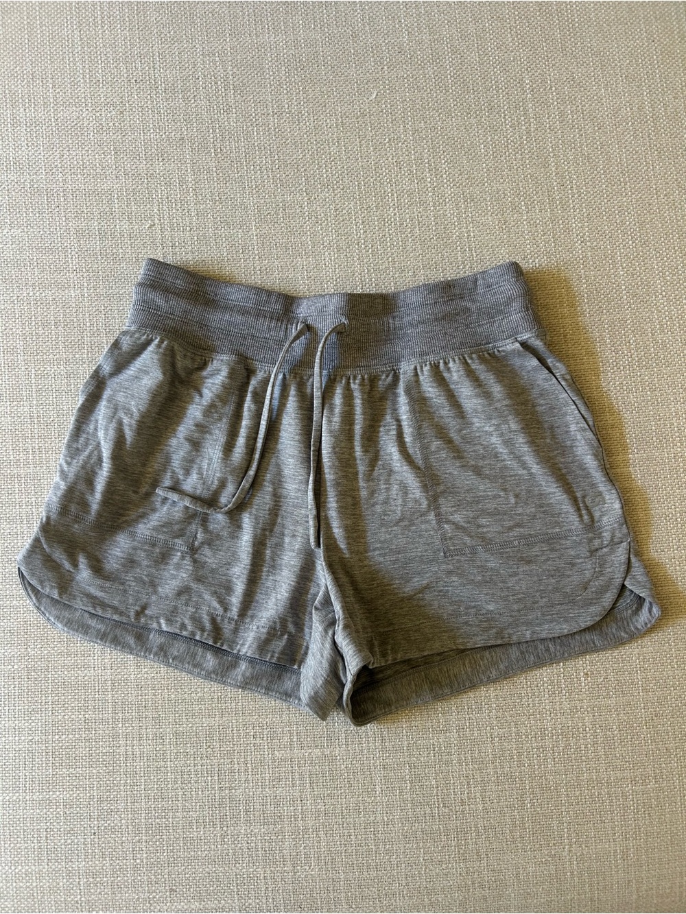 Women’s Gray Drawstring Lounge Shorts